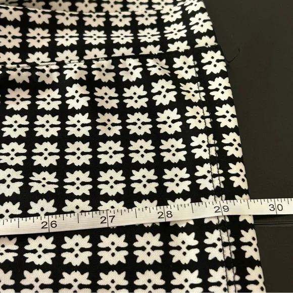 Talbots Plus Woman's Top Shirt Blouse 3/4 Sleeves Split Hem Black White Sz 2X - Picture 6 of 7